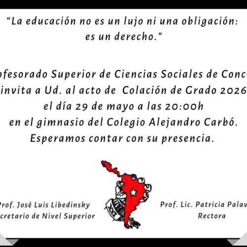Acto de Colación 2026
